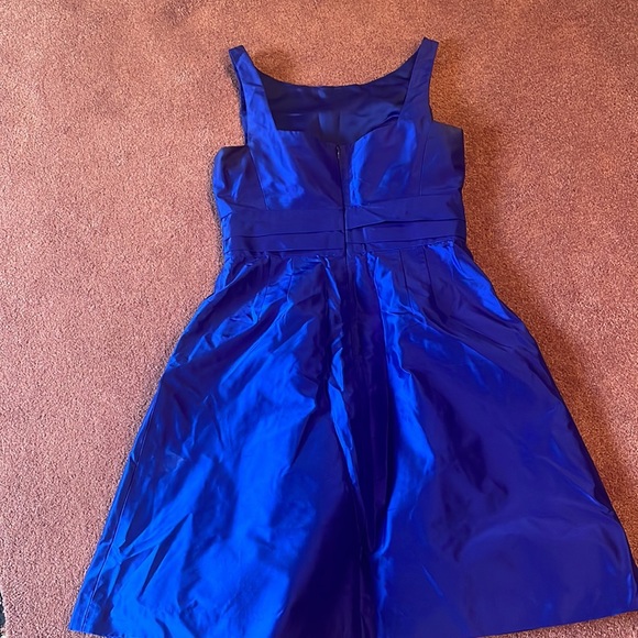 Kay Unger Cobalt Blue Dress Size 14 (has pockets!) - Picture 5 of 6